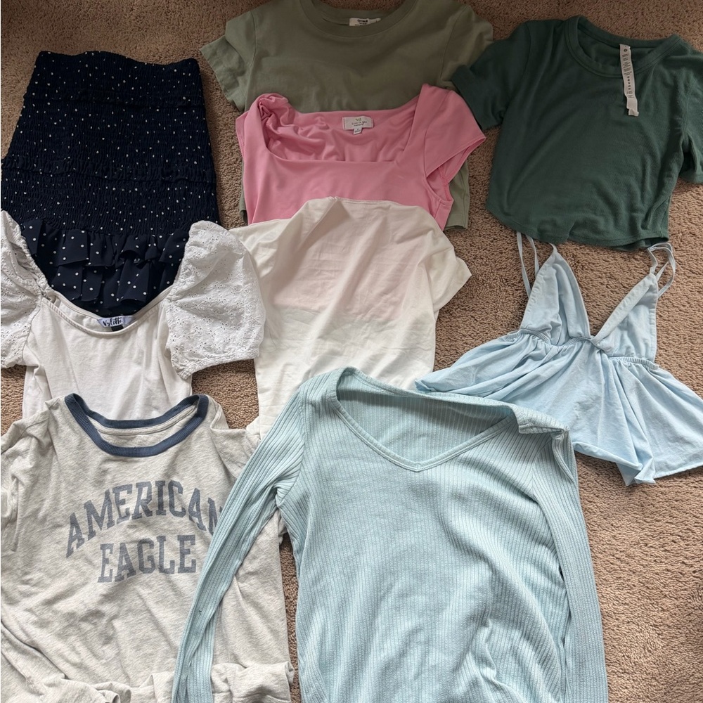 American Eagle Graphic Tee and Assorted Tops